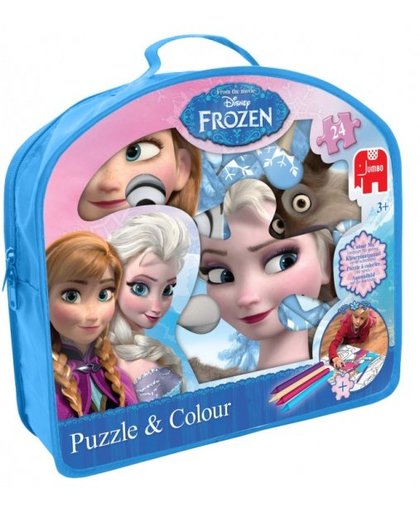 Disney Frozen Puzzle & Colour