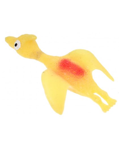 Eddy Toys dinosaurus Dorygnathus katapult geel 10 cm