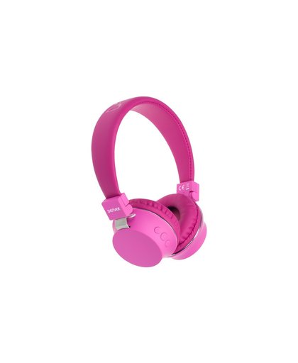 Denver BTH-205 Roze, draadloze bluetooth koptelefoon roze