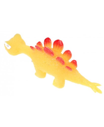 Eddy Toys dinosaurus Stegosaurus katapult geel 10 cm