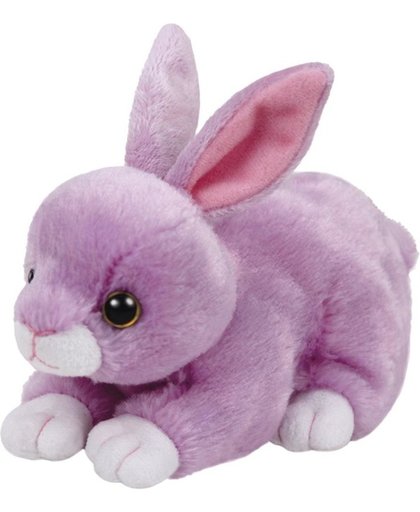 Pluche knuffel paars konijn/haas Ty Beanie Dash 15 cm - knuffeldier