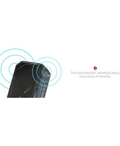 W-KING S18 Draadloze speaker - Shockproof - Waterdicht - Stofvrij - Waterproof IPX6 - Dropproof - Batterij 2000 mAh - zwart-blauw