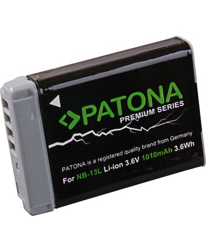PATONA Premium Battery f. Canon NB-13L Canon PowerShot G7X G5X G9X G7X Mark II
