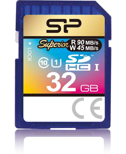Silicon Power SP032GBSDHCU1V10 32GB SDHC UHS Klasse 10 flashgeheugen