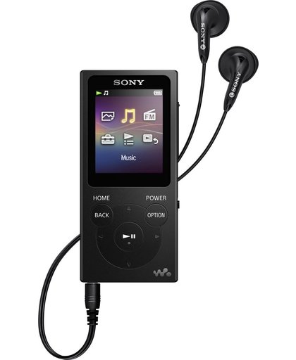 Sony Walkman NW-E393B MP4-speler Zwart 4 GB