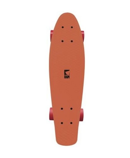 RAM Old School Skateboard Peach Orange 55.9 cm