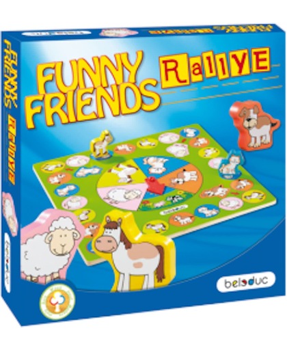 Houten spel Funny Friends rallye