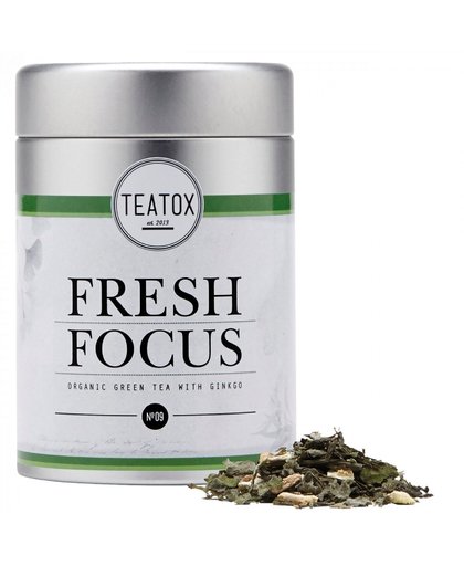 Teatox Fresh Focus Bio Green Tea Gingko 70G Afslanken&Verstevigen Beauty