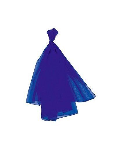 Goki Jongleersjaal 140 x 140 cm nylon blauw