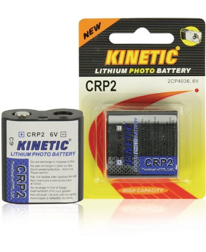 Kinetic niet-oplaadbare batterijen CRP2 lithium foto batterij 6 V 1300 mAh 1-blister