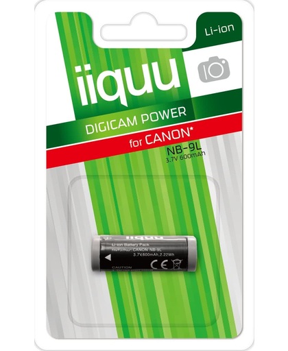 iiquu DCA024 Lithium-Ion 600mAh 3.7V oplaadbare batterij/accu
