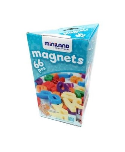 Miniland magneten letters 66 delig