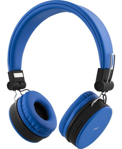 STREETZ HL-422 Draadloze opvouwbare Bluetooth On-ear hoofdtelefoon met microfoon en tot 22 uur speeltijd Blauw