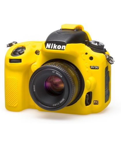 Easycover Body Cover voor Nikon D750 - Geel