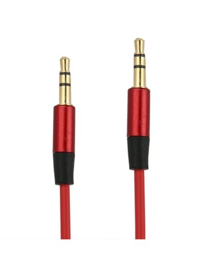 3.5mm Jack Koptelefoon Kabel voor iPhone/ iPad/ iPod/ MP3, Length: 1.2m (rood)