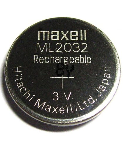 MAXELL ML2032 OPLAADBARE KNOOPCEL 3V