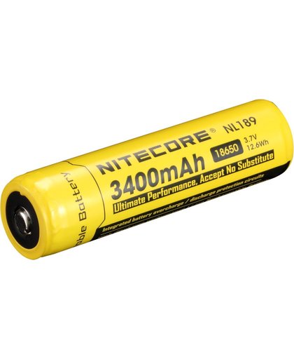 NITECORE 18650 batterij 3400mAh geel