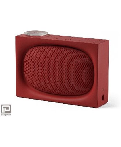 Lexon Ona radio + bluetooth speaker rood