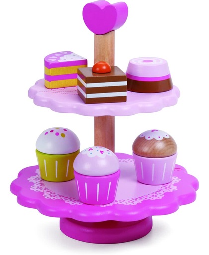 Classic World Cupcake Stand - Hout