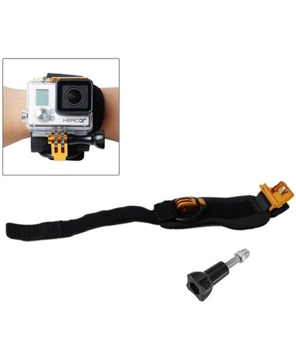 TMC Wrist Mount Clip Belt voor GoPro Hero 4 / 3+, Belt Length: 31cm, HR177(Goud)