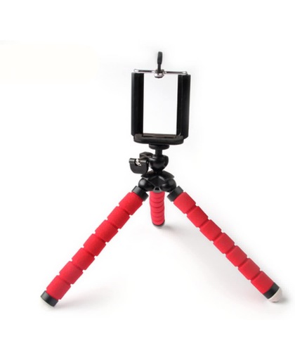 Tripod 15cm groot voor oa GoPro actioncam Mount / Rood foam poten / Met camera klem