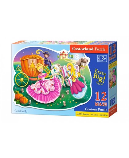 Castorland legpuzzel Cinderella 12 maxi stukjes