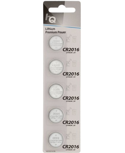 Lithium Button Cell Battery CR2016 3 V 5-Blister