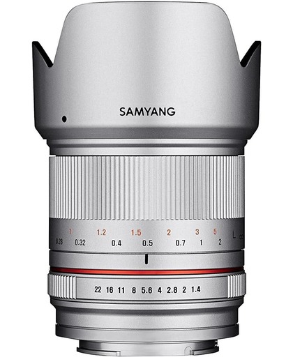 Samyang 21mm F1.4 Ed As Umc Cs - Prime lens - geschikt voor Micro 4/3 - zilver