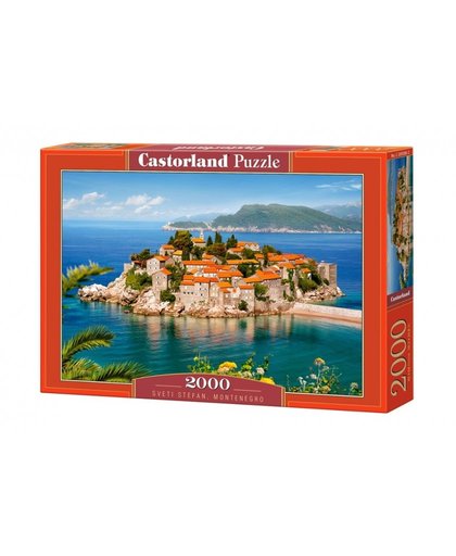 Castorland legpuzzel Sveti Stefan, Montenegro 2000 stukjes
