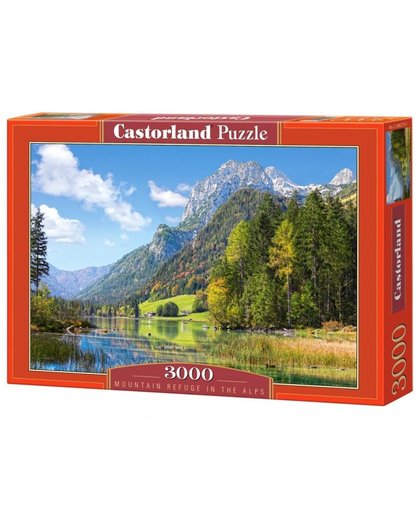 Castorland legpuzzel Mountain Refuge in the Alps 3000 stukjes