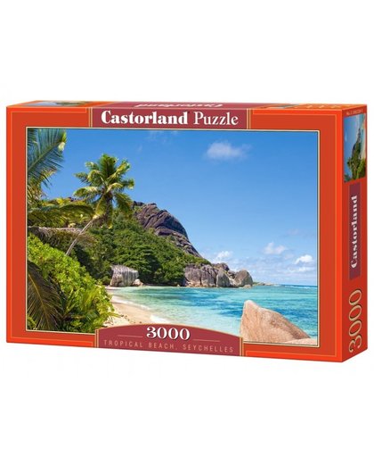 Castorland legpuzzel Tropical Beach, Seychelles 3000 stukjes