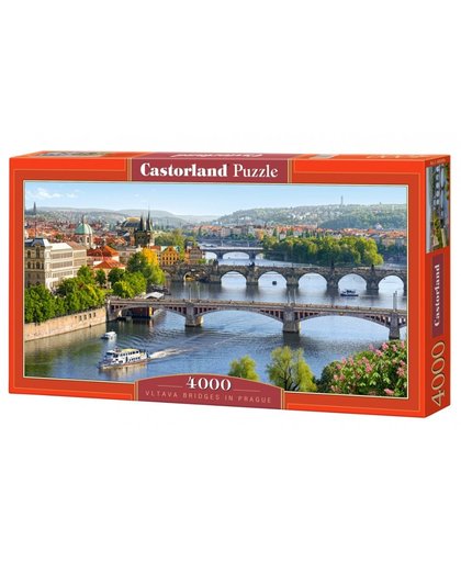 Castorland legpuzzel Vltava Bridges in Prague 4000 stukjes
