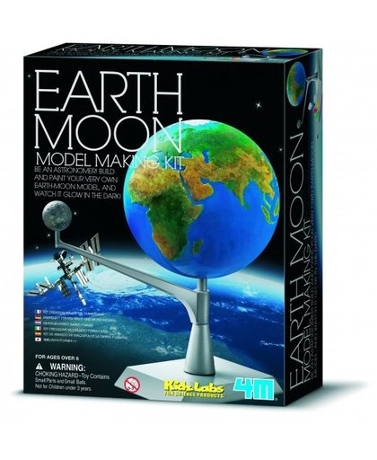 4M Kidzlabs Ruimte: Bouwset Maan Aarde (franstalig)