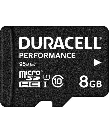 Duracell Performance 8GB microSDHC Class 10 UHS-I Memory Card, 80MB/s