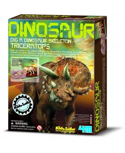 4M Kidzlabs: Graaf Je Dinosaurus Op Triceratops