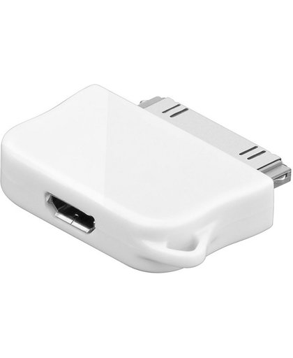 Goobay Micro-USB/Apple micro USB FM Apple Wit kabeladapter/verloopstukje