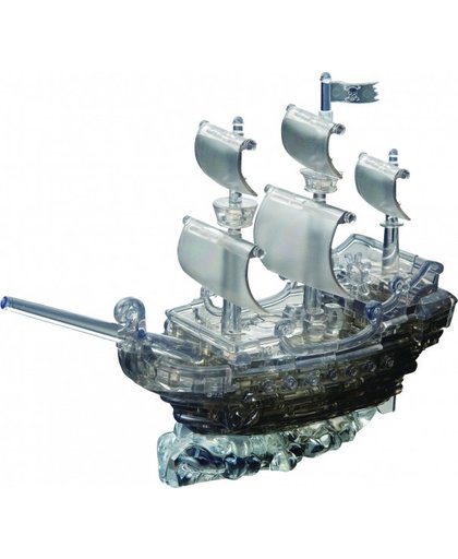 Crystal Puzzle 3D Piratenschip Zwart: 101 Delig