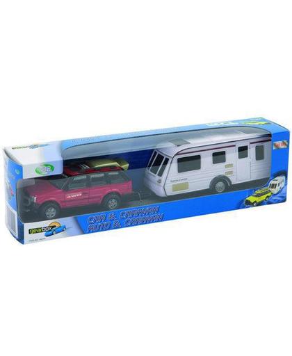 Speelgoed Auto met Caravan