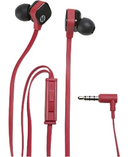 HP H2300 In-ear Stereofonisch Bedraad Zwart, Rood mobiele hoofdtelefoon