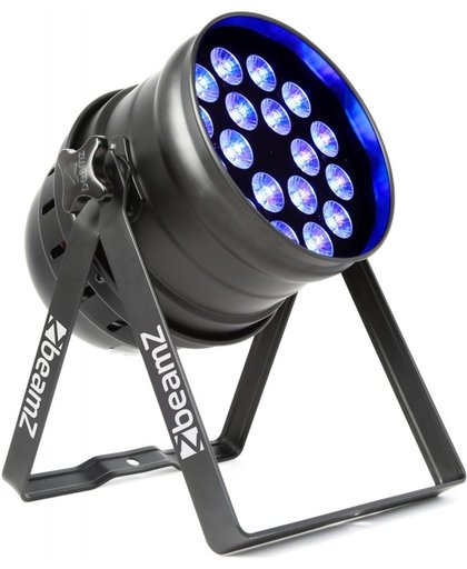 BeamZ BPP100 LED PAR64 met 18x 6W RGB's voor hoge lichtopbrengst en vele kleuren