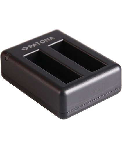 PATONA Dual Quick-Charger f. Garmin VIRB Ultra 30 GMICP902937 incl. Micro-USB cable
