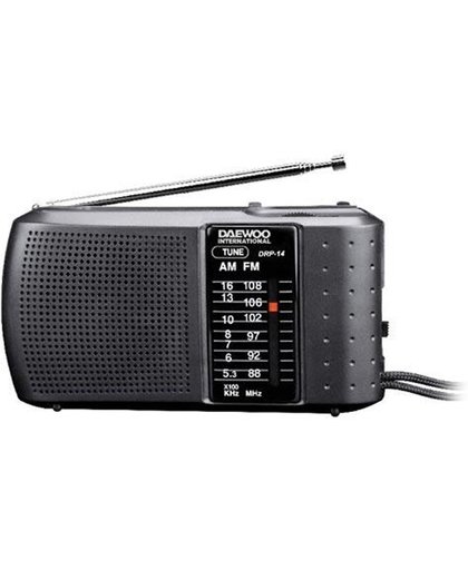 Daewoo DRP-14 Persoonlijk Analoog Zwart radio