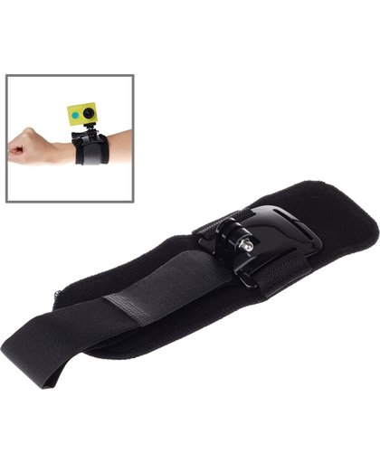 360 Graden draaiend Arm Riem / Polsriempje waterdetectie + Houder voor Xiaomi Yi Sport Camera