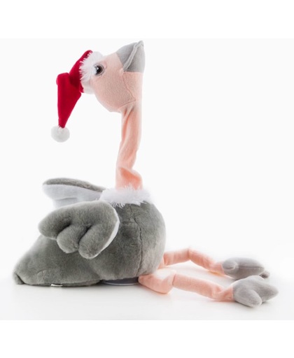 Kerstmis Struisvogel met Geluid en Beweging