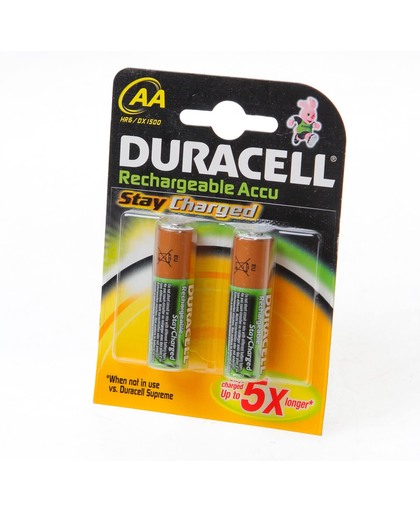 Duracell Batterij duracell penlite oplaadbaar aa blister van 4 batterijen