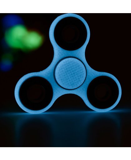 Glow In The Dark Blue - Fidget Spinner - Hand Spinner - adhd - Stress Verminderend Speelgoed - Stress Spinner