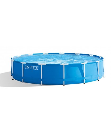 Intex Opzetzwembad Metal Frame Pool Set 457 x 84 cm blauw