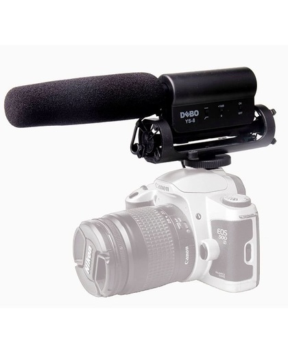 DEBO YS-8 Professional Photography Interview Dedicated microfoon voor DSLR & DV Camcorder