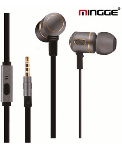 Mingge headset - in-ear oordopjes / oortjes zilver Acer Liquid Z330 Z520 Z630 Zest Z6 Plus
