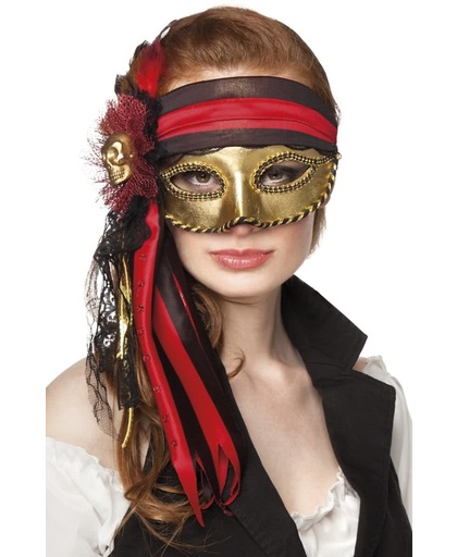 8 stuks: Masker Venetie - donna pirata